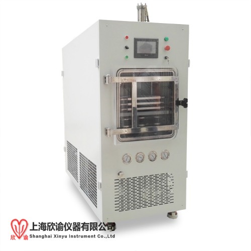 上海欣諭2025款中（zhōng）試型壓塞凍幹機XY-FD-S2壓蓋型真（zhēn）空冷凍幹燥機實驗室摸索（suǒ）凍幹工藝用冷（lěng）凍幹燥機，冰凍幹燥機，冷凍幹燥儀